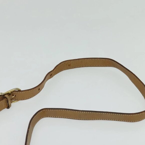 CELINE Macadam Canvas Shoulder Bag PVC Leather Brown Gold Auth sw561 - Picture 9 of 16